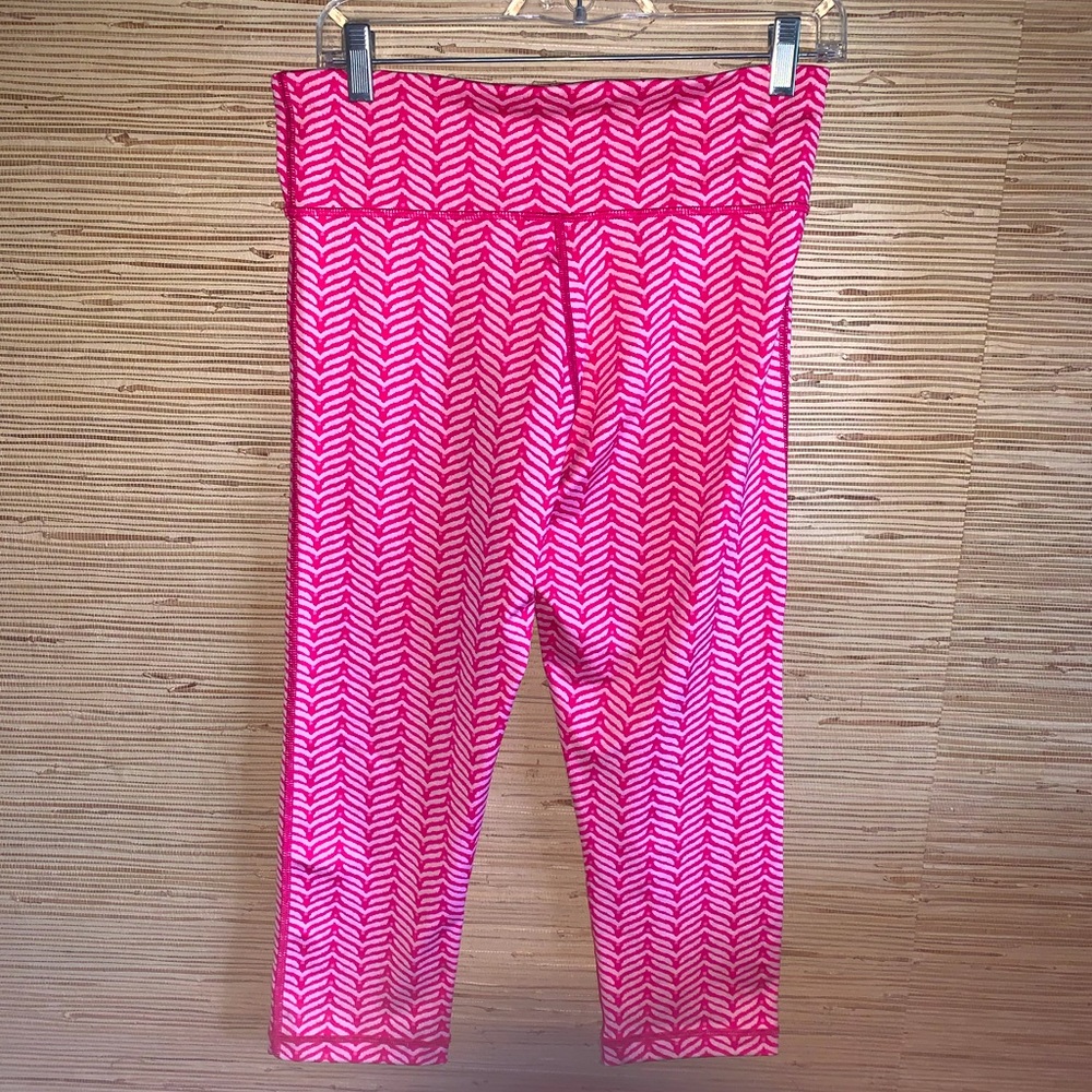 Vineyard Vines Performance Pink Whale Tail Leggings Size Ladies Medium